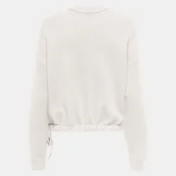 ONLY Pull katia avec amour brodé amour Femme BLANC ECRU Discount