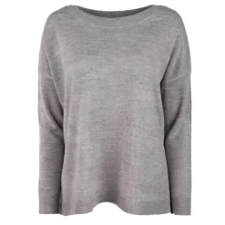 ONLY Pull Lamalia manches longues et encolure bateau Femme GRIS New