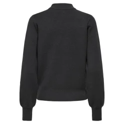 JDY Pull Mila col haut maille fine Femme GRIS FONCE Sale