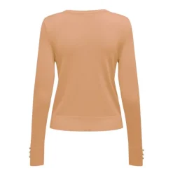 ONLY Pull Minna col rond en maille douce Femme BEIGE Hot