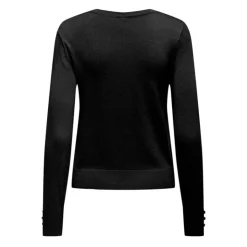 ONLY Pull Minna col rond en maille douce Femme NOIR Outlet