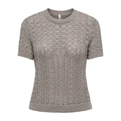 ONLY Pull saga brodé sunlight regular Femme GRIS Clearance