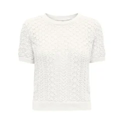 ONLY Pull saga brodé sunlight regular Femme BLANC Sale
