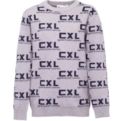 CXL BY CHRISTIAN LACROIX Pull uni manches longues col rond imprimé logo Garçon GRIS Clearance