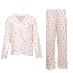 LULU CASTAGNETTE Pyjama fleuri poche brodée Femme ROSE Online