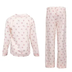 LULU CASTAGNETTE Pyjama fleuri poche brodée Femme ROSE Online