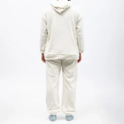 LULU CASTAGNETTE Pyjama polaire à capuche avec broderie Femme BLANC ECRU Discount