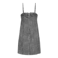 ONLY Robe à fines bretelles ajustée à motif Femme NOIR Discount