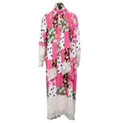 HOLLY AND JOEY Robe à motifs avec ruban intégré jupon dentelle Femme ROSE New