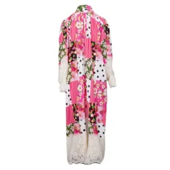 HOLLY AND JOEY Robe à motifs avec ruban intégré jupon dentelle Femme ROSE New