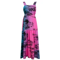 HOLLY AND JOEY Robe ana à bretelles imprimé tropical Femme ROSE Hot