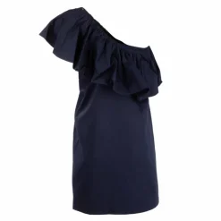 TOMMY HILFIGER Robe asymétrique courte de cocktail avec grand volant Femme BLEU FONCE Best
