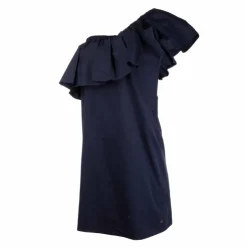 TOMMY HILFIGER Robe asymétrique courte de cocktail avec grand volant Femme BLEU FONCE Best