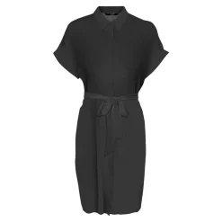 VERO MODA Robe chemise courte ceinturée Femme NOIR Hot