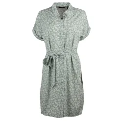 VERO MODA Robe chemise verte ceinturée à petites fleurs Femme VERT CLAIR Online