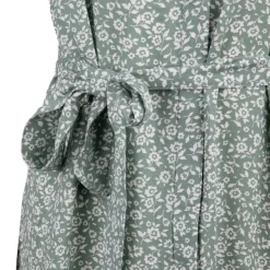VERO MODA Robe chemise verte ceinturée à petites fleurs Femme VERT CLAIR Online
