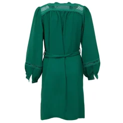 LA PETITE ETOILE Robe col V Rea manches longues Femme VERT Sale