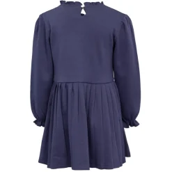 CXL BY CHRISTIAN LACROIX Robe coton plissée boutons bijoux manches à volants fille Enfant BLEU FONCE Hot