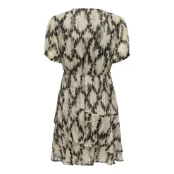 ONLY Robe courte à volants onlelena Femme BEIGE Sale