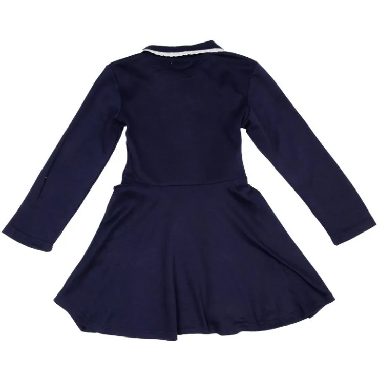 CXL BY CHRISTIAN LACROIX Robe courte col claudine manches courtes fille Enfant BLEU FONCE Clearance