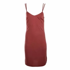 BEST MOUNTAIN Robe courte col v à bretelles fines dos nu Femme MARRON Sale