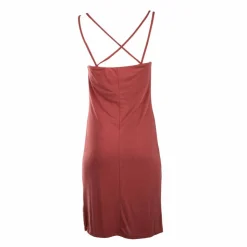 BEST MOUNTAIN Robe courte col v à bretelles fines dos nu Femme MARRON Sale