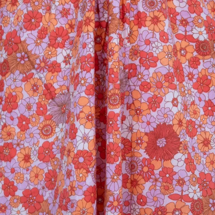 ANTIK BATIK Robe courte marty décolletée fleuri à nouer Femme ROUGE Outlet