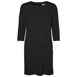 VERO MODA Robe courte e droite zip au dos Femme NOIR
