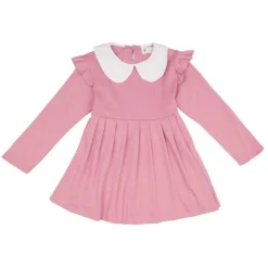 CXL BY CHRISTIAN LACROIX Robe courte plissée col claudine blanc fille épaules à volants Enfant ROSE