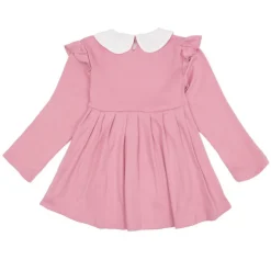 CXL BY CHRISTIAN LACROIX Robe courte plissée col claudine blanc fille épaules à volants Enfant ROSE