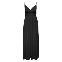 ONLY Robe décolleté V avant et dos à fines bretelles Femme NOIR
