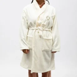 LULU CASTAGNETTE Robe de chambre douce polaire Femme BLANC ECRU