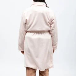 LULU CASTAGNETTE Robe de chambre douce polaire Femme ROSE CLAIR Sale