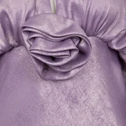 HOLLY AND JOEY Robe flora col cheminée à drapé dos nu Femme VIOLET CLAIR Sale