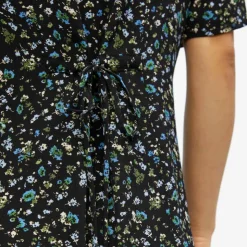 OBJECT Robe Janni chemise à petites fleurs Femme NOIR Sale