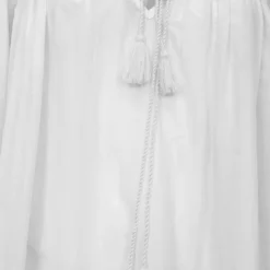 ANTIK BATIK Robe longue caftan hita col V Femme BLANC Best