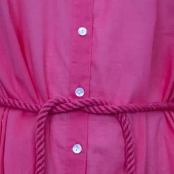 ANTIK BATIK Robe longue chemise à boutons oggy Femme ROSE Sale