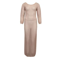 ANTIK BATIK Robe longue de plage à crochet shany dos nu Femme BEIGE Sale