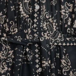 HOLLY AND JOEY Robe longue festival motif cachemire Femme VERT FONCE Best