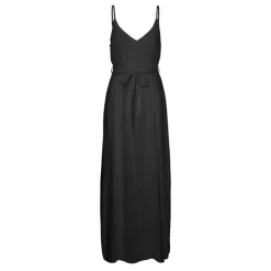 VERO MODA Robe longue e ceinturée avec fentes Femme NOIR Online