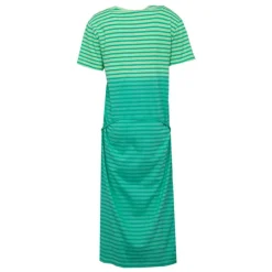 JOSEPH 'IN Robe longue t-shirt coton alicia à rayures Femme VERT