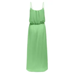 ONLY Robe longue unie sans manche col rond Femme VERT New
