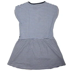 CHEVIGNON Robe maches courtes à rayures en coton Enfant BLEU FONCE Sale