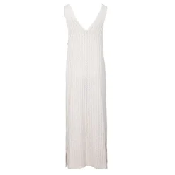 HOLLY AND JOEY Robe maille laly à bretelles Femme BLANC ECRU New