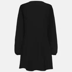 ONLY Robe nova col V manches longues Femme NOIR Hot