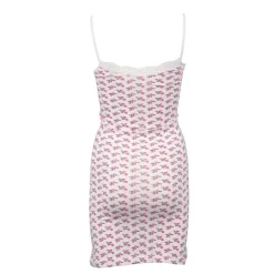 BILL TORNADE Robe nuisette en coton imprimée fleurs Femme BLANC ECRU Outlet