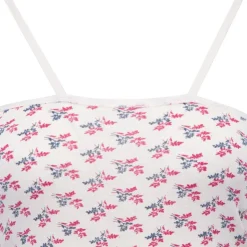 BILL TORNADE Robe nuisette en coton imprimée fleurs Femme BLANC ECRU Outlet