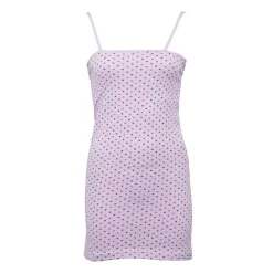 BILL TORNADE Robe nuisette mauve à pois ajustée Femme VIOLET CLAIR Outlet