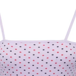 BILL TORNADE Robe nuisette mauve à pois ajustée Femme VIOLET CLAIR Outlet