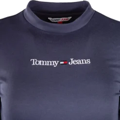 TOMMY HILFIGER Robe patineuse à courte col montant Femme BLEU FONCE New